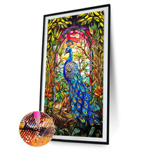 Load image into Gallery viewer, Glass Painting Peacock 40*60CM(Canvas) Full Round Drill Diamond Painting
