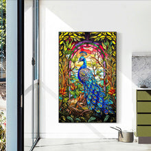 Load image into Gallery viewer, Glass Painting Peacock 40*60CM(Canvas) Full Round Drill Diamond Painting
