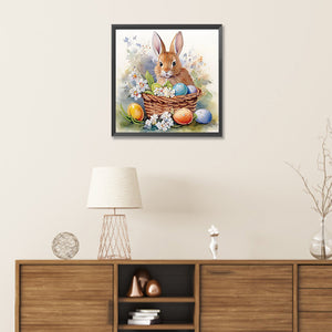 Easter Egg Bunny 30*30CM(Canvas) Partial Special Shaped Drill Diamond Painting