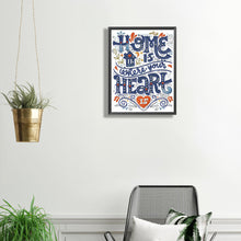 Load image into Gallery viewer, Home Is Where Your Heart Is 30*40CM(Canvas) Partial Special Shaped Drill Diamond Painting
