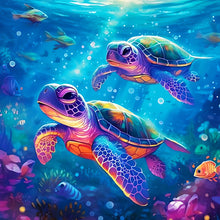 Load image into Gallery viewer, Sea Turtle 30*30CM(Canvas) Full Round Drill Diamond Painting
