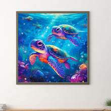 Load image into Gallery viewer, Sea Turtle 30*30CM(Canvas) Full Round Drill Diamond Painting
