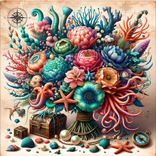 Load image into Gallery viewer, Undersea Bouquet 30*30CM(Canvas) Full Round Drill Diamond Painting
