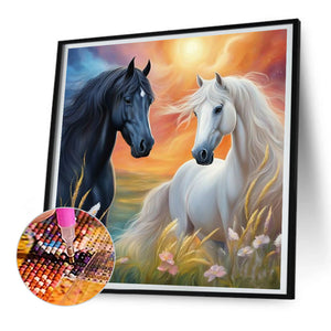 Horse 30*30CM(Canvas) Full Round Drill Diamond Painting