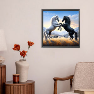 Horse 30*30CM(Canvas) Full Round Drill Diamond Painting