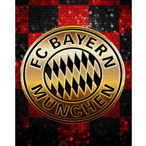 Bayern Munich Football Club Logo 40*50CM(Canvas) Full Round Drill Diamond Painting