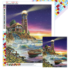 Load image into Gallery viewer, Seaside Lighthouse 40*50CM(Canvas) Full Square Drill Diamond Painting
