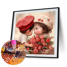 Load image into Gallery viewer, Valentine&#39;S Day Young Couple 30*30CM(Canvas) Full Round Drill Diamond Painting
