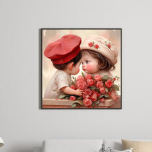 Load image into Gallery viewer, Valentine&#39;S Day Young Couple 30*30CM(Canvas) Full Round Drill Diamond Painting
