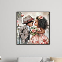 Load image into Gallery viewer, Valentine&#39;S Day Young Couple 30*30CM(Canvas) Full Round Drill Diamond Painting
