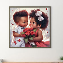 Load image into Gallery viewer, Valentine&#39;S Day Young Couple 30*30CM(Canvas) Full Round Drill Diamond Painting
