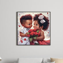 Load image into Gallery viewer, Valentine&#39;S Day Young Couple 30*30CM(Canvas) Full Round Drill Diamond Painting
