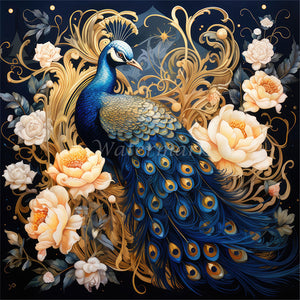 Peacock 40*40CM(Picture) Full Square Drill Diamond Painting