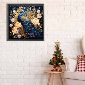 Peacock 40*40CM(Picture) Full Square Drill Diamond Painting