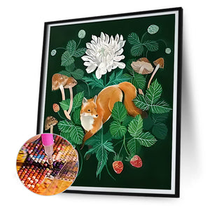 Fox 30*40CM(Canvas) Full Round Drill Diamond Painting