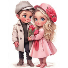 Load image into Gallery viewer, Valentine&#39;S Day Couple 30*40CM(Picture) Full Square Drill Diamond Painting
