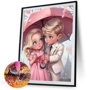 Valentine'S Day Couple 40*50CM(Picture) Full Square Drill Diamond Painting