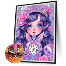 Load image into Gallery viewer, Girl And Bunny 40*55CM(Canvas) Full Round Drill Diamond Painting
