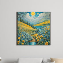 Load image into Gallery viewer, Path In Flower Field 30*30CM(Canvas) Full Round Drill Diamond Painting
