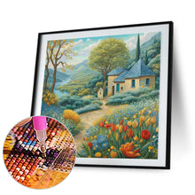 Load image into Gallery viewer, Tulips And Hut 30*30CM(Canvas) Full Round Drill Diamond Painting
