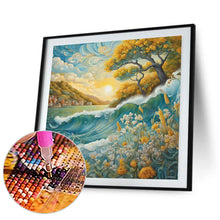 Load image into Gallery viewer, Sunflowers And Sea 30*30CM(Canvas) Full Round Drill Diamond Painting
