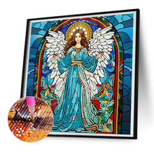 Load image into Gallery viewer, Virgin Mary On Glass 30*30CM(Canvas) Partial Special Shaped Drill Diamond Painting
