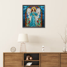 Load image into Gallery viewer, Virgin Mary On Glass 30*30CM(Canvas) Partial Special Shaped Drill Diamond Painting
