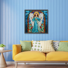 Load image into Gallery viewer, Virgin Mary On Glass 30*30CM(Canvas) Partial Special Shaped Drill Diamond Painting
