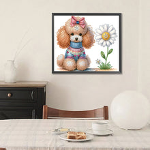 Load image into Gallery viewer, Teddy Dog 35*30CM(Canvas) Partial Special Shaped Drill Diamond Painting
