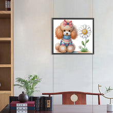 Load image into Gallery viewer, Teddy Dog 35*30CM(Canvas) Partial Special Shaped Drill Diamond Painting
