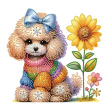 Load image into Gallery viewer, Teddy Dog 35*30CM(Canvas) Partial Special Shaped Drill Diamond Painting
