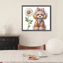 Load image into Gallery viewer, Teddy Dog 35*30CM(Canvas) Partial Special Shaped Drill Diamond Painting
