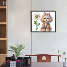 Load image into Gallery viewer, Teddy Dog 35*30CM(Canvas) Partial Special Shaped Drill Diamond Painting
