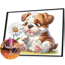 Load image into Gallery viewer, Bulldog 35*30CM(Canvas) Partial Special Shaped Drill Diamond Painting
