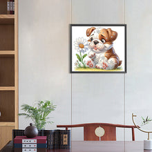 Load image into Gallery viewer, Bulldog 35*30CM(Canvas) Partial Special Shaped Drill Diamond Painting
