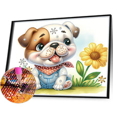 Load image into Gallery viewer, Bulldog 35*30CM(Canvas) Partial Special Shaped Drill Diamond Painting
