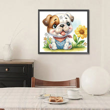 Load image into Gallery viewer, Bulldog 35*30CM(Canvas) Partial Special Shaped Drill Diamond Painting
