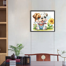 Load image into Gallery viewer, Bulldog 35*30CM(Canvas) Partial Special Shaped Drill Diamond Painting
