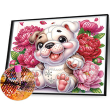 Load image into Gallery viewer, Bulldog 35*30CM(Canvas) Partial Special Shaped Drill Diamond Painting
