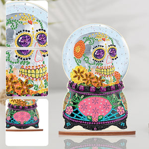 Special Shape Desktop Diamond Art Kits Skull Desktop Home Art Decor (Skull)