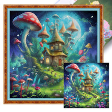 Load image into Gallery viewer, Mushroom Castle 40*40CM14CT 2 Stamped Cross Stitch
