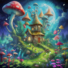 Load image into Gallery viewer, Mushroom Castle 40*40CM14CT 2 Stamped Cross Stitch
