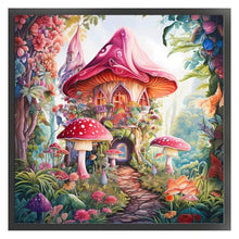 Load image into Gallery viewer, Mushroom Castle 40*40CM14CT 2 Stamped Cross Stitch
