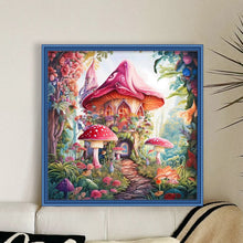 Load image into Gallery viewer, Mushroom Castle 40*40CM14CT 2 Stamped Cross Stitch
