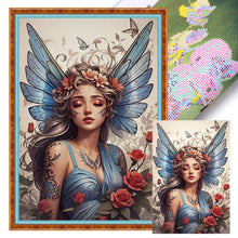 Load image into Gallery viewer, Butterfly Girl 40*60CM14CT 2 Stamped Cross Stitch
