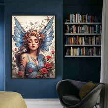 Load image into Gallery viewer, Butterfly Girl 40*60CM14CT 2 Stamped Cross Stitch
