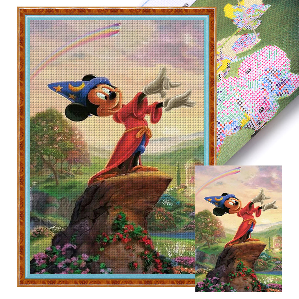 Mickey Mouse 30*45CM11CT 3 Stamped Cross Stitch