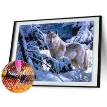 Load image into Gallery viewer, Wolf 40*30CM(Canvas) Full Round Drill Diamond Painting
