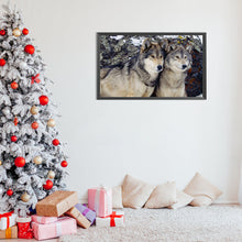 Load image into Gallery viewer, Wolf 50*30CM(Canvas) Full Round Drill Diamond Painting
