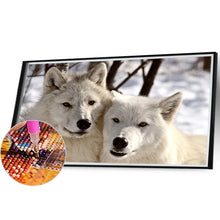 Load image into Gallery viewer, Wolf 50*30CM(Canvas) Full Round Drill Diamond Painting
